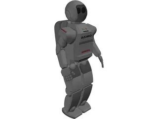 Honda Asimo Robot 3D Model preview