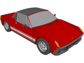 Porsche 914 3D Model preview