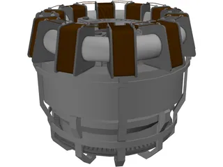 Iron Man Arc Reactor 3D Model preview