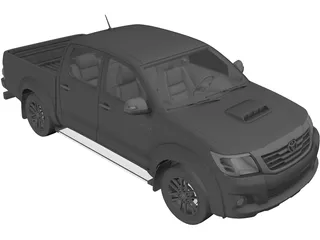 Toyota Hilux Double Cab (2011) 3D Model preview