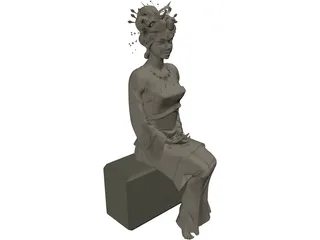 Women Chinese 3D Model preview