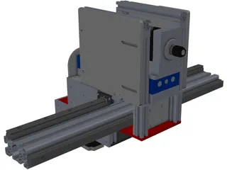 CNC Gantry Router Holder and Movement Construction 3D Model preview