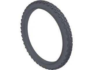Tyre Bicycle 3D Model preview