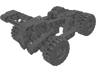 Lego Car 3D Model preview