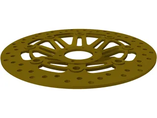 Honda CBR600F3 Frony Brake Rotor 3D Model preview