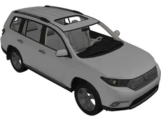 Toyota Highlander (2012) 3D Model preview