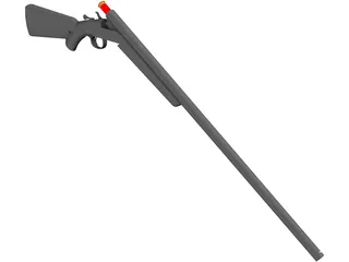 Winchester 12 Gause 3D Model preview