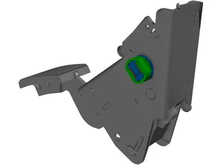 Brake Pedal 3D Model preview