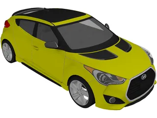 Hyundai Veloster Turbo (2013) 3D Model preview