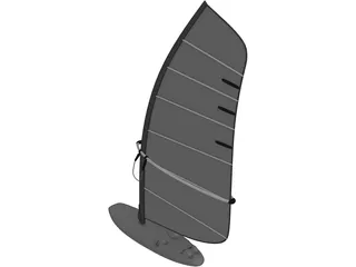 Surfboard 3D Model preview