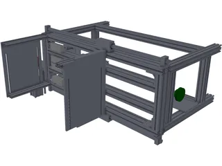 PVC Loading and Packing Machine 3D Model preview