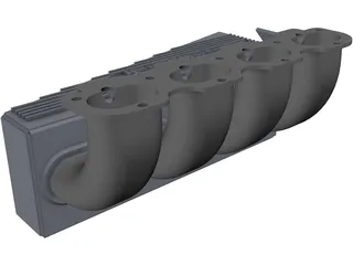 Honda CBR600CC Intake Manifold 3D Model preview