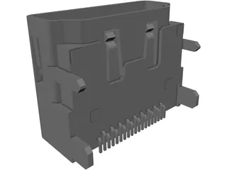 HDMI Connector 3D Model preview