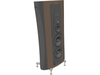 Speaker High End 3D Model preview