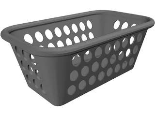 Platic Basket 3D Model preview