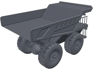 Caterpillar Mine Truck 3D Model preview