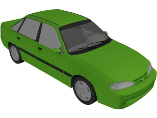 Daewoo Racer GTi 3D Model preview
