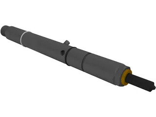 Bosch Diesel Fuel Injector 3D Model preview
