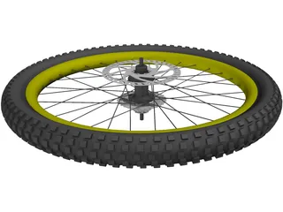 MTB Wheel 3D Model preview