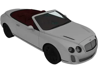 Bentley Continental GT Supersports Convertible (2011) 3D Model preview