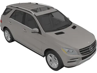 Mercedes-Benz M-Class (2012) 3D Model preview