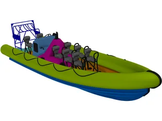 RIB Military 3D Model preview