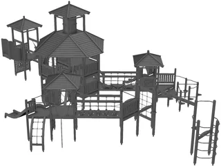 Children Playground 3D Model preview