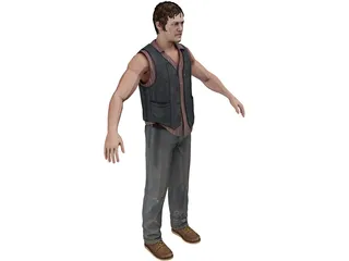 Daryl Dixon 3D Model preview