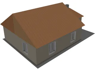 Little House 3D Model preview