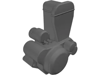 Suzuki DR-Z 400 Engine 3D Model preview