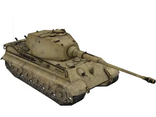 Tiger Tank 3D Model preview