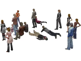 People Collection 3D Model preview