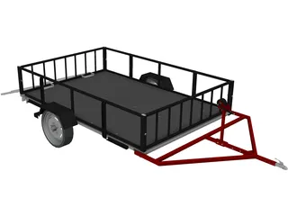 Multi-Purpose Trailer 3D Model preview
