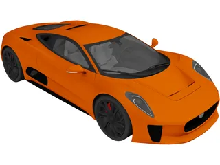 Jaguar C-X75 Concept 3D Model preview