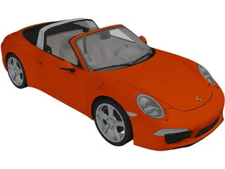 Porsche 911 Targa 4 (2015) 3D Model preview
