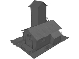 Old Barn 3D Model preview