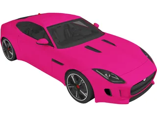 Jaguar F-Type R (2015) 3D Model preview