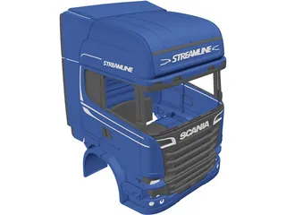 Scania R730 Cabin 3D Model preview