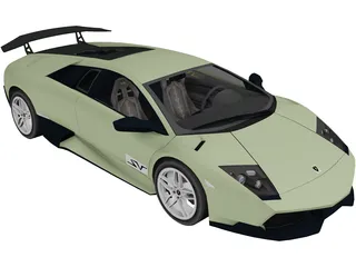 Lamborghini Murcielago LP670 SV 3D Model preview