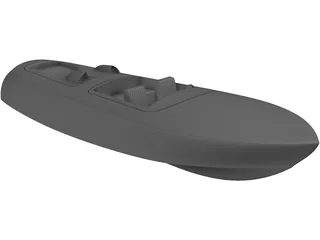 Riva Speed Boat 3D Model preview