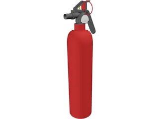 Fire Extinguisher 3D Model preview