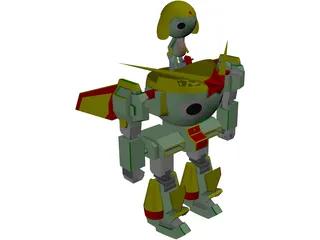 Keroro Robo Mk-II 3D Model preview