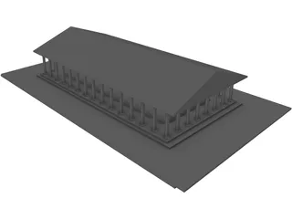 Partenon Temple Athens 3D Model preview