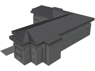 Building Office 3D Model preview
