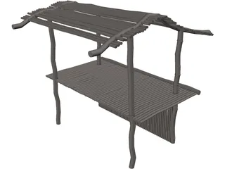 Bamboo Bar 3D Model preview