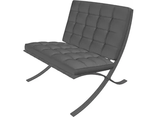 Barcelona Chair 3D Model preview