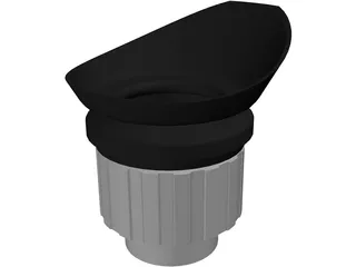 Eyepiece DIPOL 3D Model preview