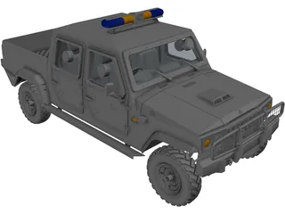 Jeep Agrale SUV 3D Model preview