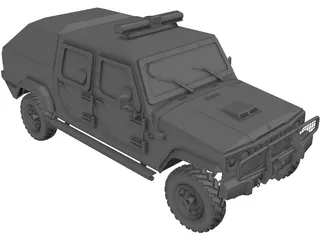 Jeep Agrale BP Canopy 3D Model preview