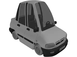 Cartoon Car 3D Model preview
